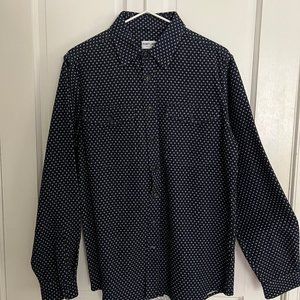 1/1 Sample Men's button down from Fortune with rare Japanese weave